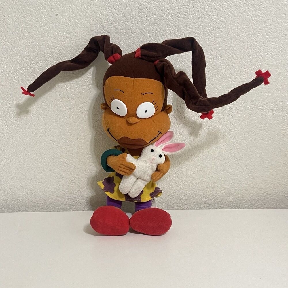 Vintage Rugrats Susie Carmichael Plush Doll 2002 Nickelodeon Viacom Nanco 15"
